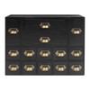 14 Drawers Apothecary Drawers Card Catalog Cabinet,Wooden Storage Box with