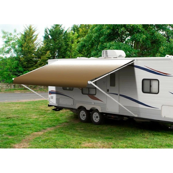 Shade Pro 21' Dune Fade w/Wht WG, RV Awning Replacement