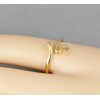 Gold Snake Ring Delicate Thin Skinny asp Cleopatra toga wrap