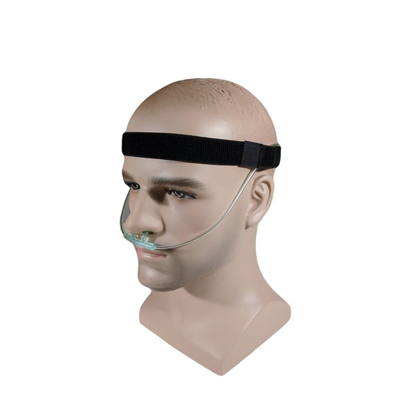 Pumpcases Cannula Headband - Ear Protection for Seniors, Children, Adults Using a Cannula (Medium (24"), Black)