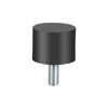 uxcell M10 Thread Rubber Mounts,Vibration Isolators,Cylindrical Shock Absorber with Studs
