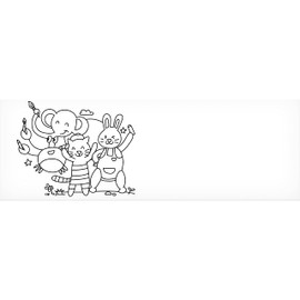 Faber-Castell Little Creatives Easy Peel Stickable Colouring Roll (37-010228), Multicolor