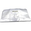 Reusable CLEAR Plastic Carrier Bags with Patch Handle - 38cm