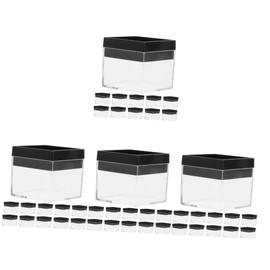 Operitacx Plastic Mineral Specimen Display Case 12pcs Storage Boxes Easy to Clean Dust Proof Display Case