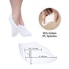 Eurow Cosmetic Moisturizing Therapy Socks, Cotton and Spandex, White, 2