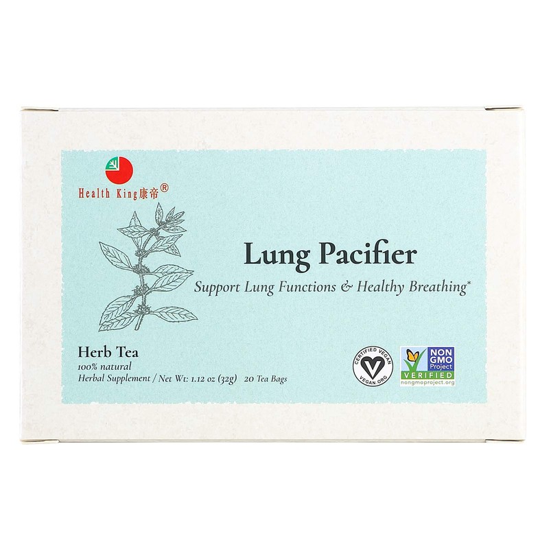 Health King Medicinal Teas Lung Pacifier Herb Tea Bags, 20
