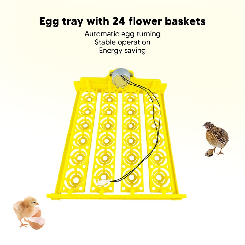 Egg Turning Tray Professional 24 Eggs Capacity Efficient Quiet Egg