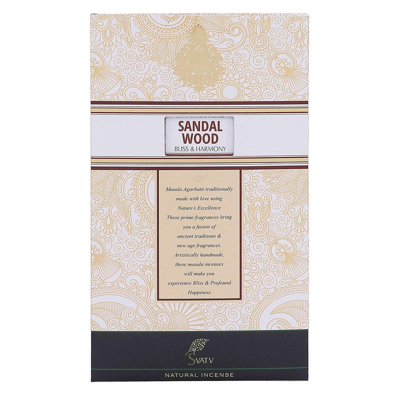 SVATV Herbal & Ancient Vedic Method Sandalwood Incense Stick for