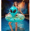 POZA Inflatable Alien Pool Float Tube - Heavy Duty Vinyl