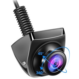 B-Qtech Vehicle Backup Rear View Camera AHD 1080P, 175° Wide-Angle Adjustable Fisheye Lens CVBS AHD Switchable, IP69K Waterproof HD Night Vision Camera for Car, Pickup, SUV, RV, Trailer, Camper, Van