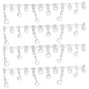 4Pcs Crystal Claw Chain Trimming Fringe Simulation Diamond Chain for