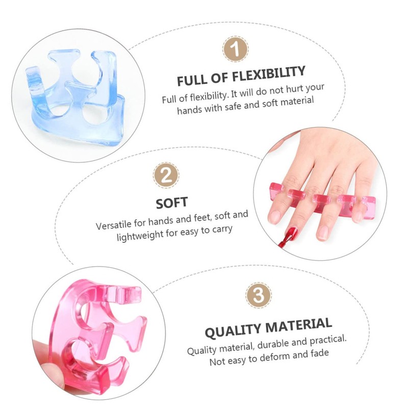 Ipetboom Quality Manicure Accessory Nail Beauty Tool Set Finger Divider