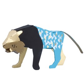 hacomo kids animal series tiger cardboard craft kit