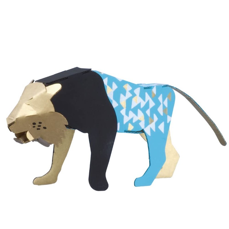 hacomo kids animal series tiger cardboard craft kit