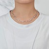 Philip Jones Silver Plated Paperclip Necklace