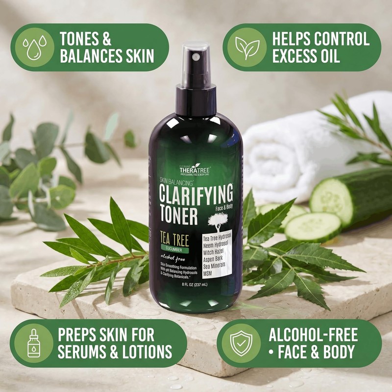 Oleavine Terratree Clearing Toner with MSM Tea Tree & Neem