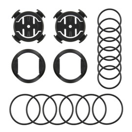Quarter-turn Bike Mount Compatible with GPS Computers –Secure Handlebar Stem Bracket with Elastic Bands for Cycling, Quick Installation, Shock Protection