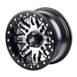 TUSK 4/137 Teton Beadlock Wheel 14x10 5.0 + 5.0 Machined/Black for Can-Am Maverick X3 Max RS Turbo 64 Inch 2024