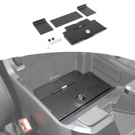 RT-TCZ for Silverado Center Console Organizer Gun Safe Box with Lock for Chevy Silverado/GMC Sierra 2022+ Black Metal Interior Storage Accessories