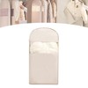 Space Saving Hanging Garment Bag with Self Compression Zipper with