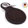 Samunshi® Leather Keyring with Engraving with Various Motifs Gifts Made