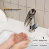 Gangang LED Waterfall Bathroom Touchless Faucet Brush Nickle Automatic Motion