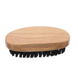 Outanaya Beard Brush for Men Durable Wooden Handle Compact Travel Grooming Tool Effortless Beard Styling Cleaning Comfortable Portable Design