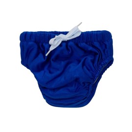 KaWaii Baby Reusable Swim Diaper Soft Stretchy Mesh Inner, Swim Activities, Training Pant, Unisex Swimmer, Navy Blue (M) 24-35 Pounds