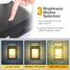 NEUEFAMI Outdoor Solar Table Lamp, LED Lamp for Nightstand, Solar