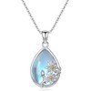 Hancock Moonstone necklace 925 Sterling Silver Necklace Moonstone Jewelry for