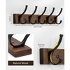 Optish Coat Rack Wall Mount, 16.5 Inches Wood Coat Hooks,