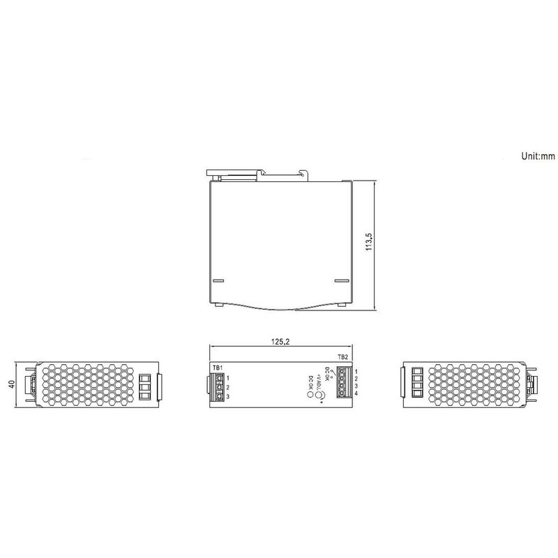 MeanWell SDR-120-48 120 W 48 V 2.5 A DIN Rail