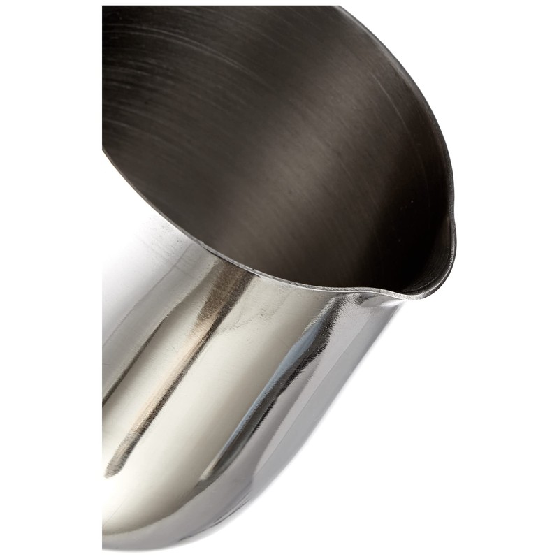 Cilio 0000201383 Latte Macchiato Kännchen, Edelstahl, silber, 6,4 x 7,4