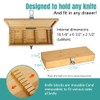 Knife Storage Box with Lock - Kitchen Knife Holder Lockable