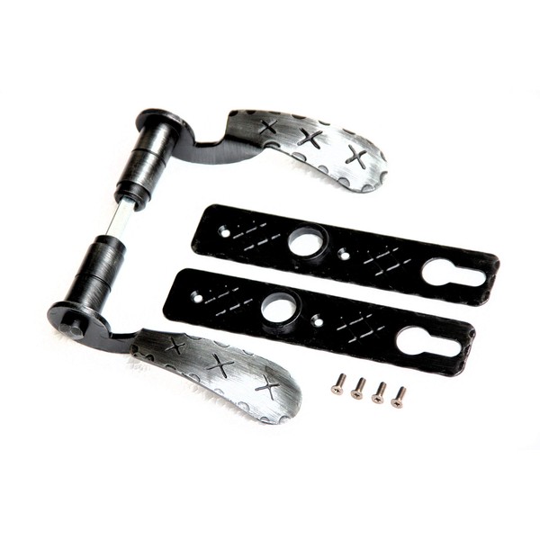 UHRIG Retro Wrought Iron Handle Set for Garden Door, Door