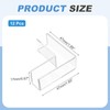 sourcing map 12Pcs Plastic Glass Connector, Suitable for 12mm Thick