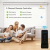 5-Channel Blind Remote Controller, Black - Replacement for Motorized Roller