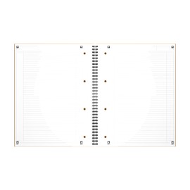 Oxford 100104036 - International Notebook, A4 +, lined, 80 sheets, sturdy cardboard cover, orange