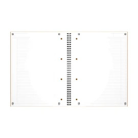 Oxford 100104036 - International Notebook, A4 +, lined, 80 sheets, sturdy cardboard cover, orange