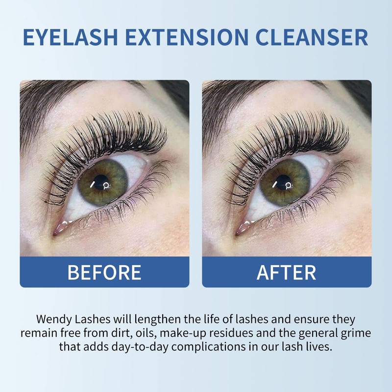 Eyelash Shampoo for Eyelash Extension, Gentle Foam Wash for Removing