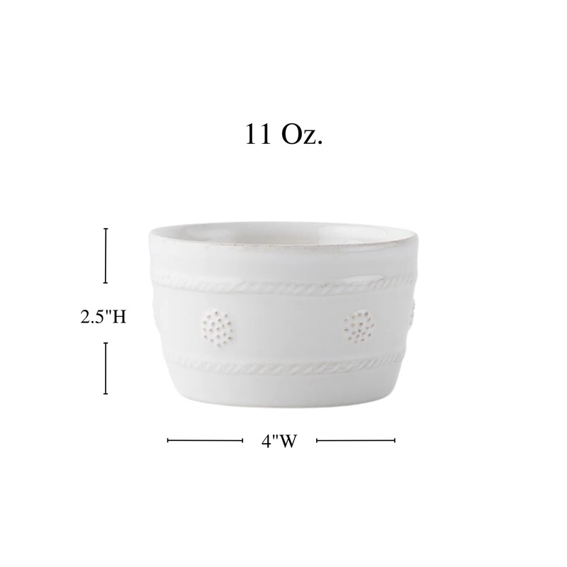 Juliska Bakeware Berry and Thread Ramekin - Whitewash