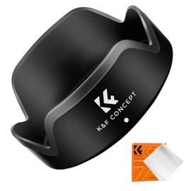 K&F CONCEPT EW-53 Replacement Bayonet Lens Hood For EF-M 15-45 mm f/3.5-6.3 IS STM; RF-S 18-45 mm f/4.5-6.3 IS STM Anti-Direct Light Improve Image Quality Scratch Resistant Camera Accessories Replacement Lens Accessories RF Lens Parts