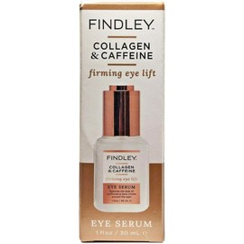 Findley Firming Eye Lift Eye Serum with Collagen and Caffeine - Reduces Puffiness and Dark Circles | Hydrates and Reduces Wrinkles (1 Fl Oz)