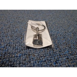 Unbranded Chrome Metal Piston ~ Keychain, Keyfob, Engine Fob Key Chain Ring Gifts NIP