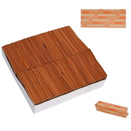 L LIKED Flat Striped Coin Wrappers,Quarters Coin Wrappers,Pack of 1000 PCS (Quarters)