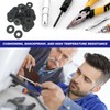 100pcs Rubber Tap Washers for Plumbing, 4 Sizes O Rings