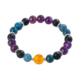 CNYTPE Natural Crystal 12 Chinese Zodiac Bracelet, Feng Shui Lucky Jewelry for Women Men, 2026 Year of the Horse Zodiac Bracelet for Luck Protection & Gift Giving (dragon)