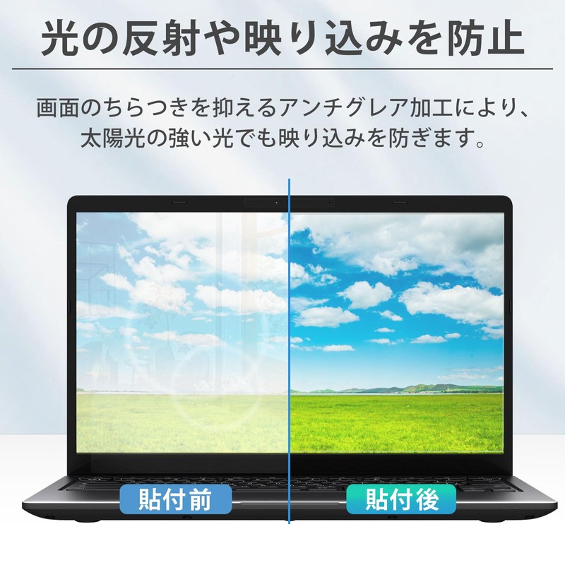 14" 16:10 Blue Light Film, Protective Film, Anti-Reflection, Anti-Fingerprint, Anti-Bacterial,