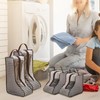 NAFJYR 4 Pcs Boot Storage Bag, Portable Waterproof and Dustproof