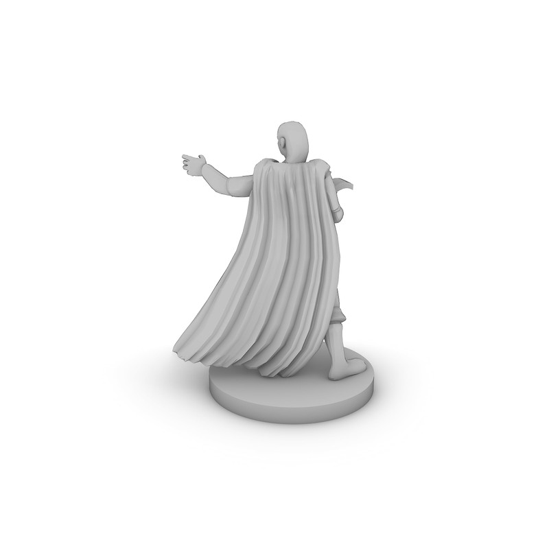 Half Elf Wizard Tabletop DND Gaming Miniature